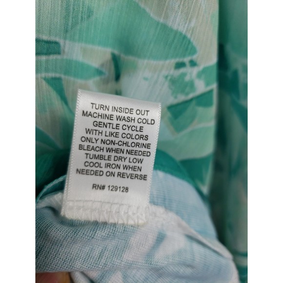 G collection womens green top size XL layered - Picture 5 of 10